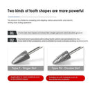 Carbide Tungsten Steel Rotary File Atomized Woodworking Carving Slotted Grinding Head Abrasive Set