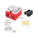 MAOPINER Mini Pottery Wheel Machine | 4.5cm | 6cm | 10cm Turntable Mini Pottery Machine Electric