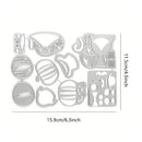 Hip Haunts Vampire Cat & Pumpkin Cutting Die Set For DIY Scrapbooking