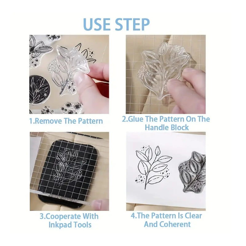 Clear Silicone Stamp For Painting 5.91 x 7.88 Inch For Scrapbooking