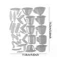 Coffee Papercut Cutting Dies For DIY Scrapbooking