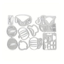 Hip Haunts Vampire Cat & Pumpkin Cutting Die Set For DIY Scrapbooking