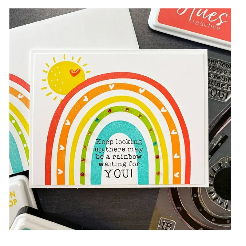 Build a Rainbow DIY Scrapbook Stamp | Card Making