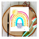 Build a Rainbow DIY Scrapbook Stamp | Card Making