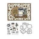 Coffee Beans And Coffee Cup Stamps And Cutting Dies DIY Scrapbooking Silicone Stamps