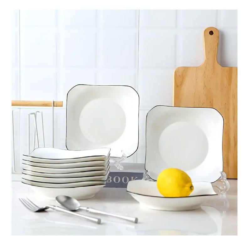1 Ceramic Dinner Plate | 7.5 | White Service Plate