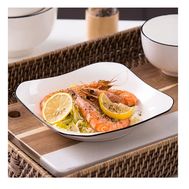 1 Ceramic Dinner Plate | 7.5 | White Service Plate