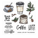 Coffee Beans And Coffee Cup Stamps And Cutting Dies DIY Scrapbooking Silicone Stamps