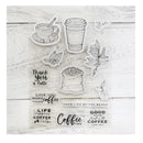 Coffee Beans And Coffee Cup Stamps And Cutting Dies DIY Scrapbooking Silicone Stamps