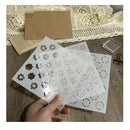 3 Pcs | Set Sweety Pancake Cookies Plastic Stencil For DIY Decoration