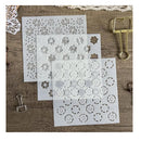 3 Pcs | Set Sweety Pancake Cookies Plastic Stencil For DIY Decoration