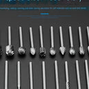 6pcs/20pcs Hard Alloy Milling Machine Drill Bit Set | Carbide Rotary Burrs | Wood Stone Metal Root Carving Wood Carpentry Drill Bits