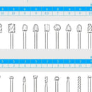 6pcs/20pcs Hard Alloy Milling Machine Drill Bit Set | Carbide Rotary Burrs | Wood Stone Metal Root Carving Wood Carpentry Drill Bits
