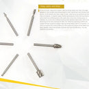 6pcs/20pcs Hard Alloy Milling Machine Drill Bit Set | Carbide Rotary Burrs | Wood Stone Metal Root Carving Wood Carpentry Drill Bits