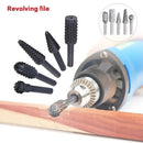 5pcs Woodworking Special-shaped Rotary File Wood Carving Knife Woodworking File Grinding Head Embossing Rotary File