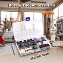 GOXAWEE 141Pcs Rotary Tool Accessories Kit, 1/8" Shank All Purpose Power Tool Accessory Set