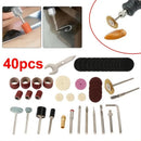 40pcs Rotary Power Tool Accessory Set For 1/8'' Shank Sanding Grinder Polish