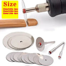 11pcs/set Stainless Steel Wood Cutting Disc Rotary Tool Circular Cutoff Saw Blade For Woodworking Tool