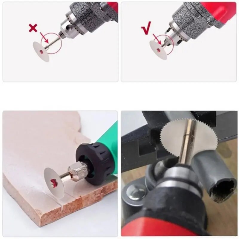 11pcs/set Stainless Steel Wood Cutting Disc Rotary Tool Circular Cutoff Saw Blade For Woodworking Tool