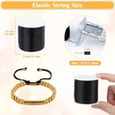 1 Roll Elastic Cords 109yard | Elastic Beaded Line & Rope | Clear Elastic String And Black Flat Elastic Cord