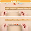 1 Roll Elastic Cords 109yard | Elastic Beaded Line & Rope | Clear Elastic String And Black Flat Elastic Cord