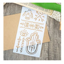 Swallow Palm Arrows Eyes DIY Scrapbook Stencil Wall Painting Stencils