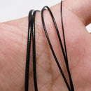 10Metre 32.8ft | Pack 0.5/0.8/1.0/1.5/2mm Black Waxed Cord Rope PU Leather Thread String Necklace Rope For Jewelry Making DIY Bracelet