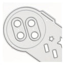 Game Controller | Lace Metal Cutting Dies | Round Hole Label Mold