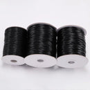10Metre 32.8ft | Pack 0.5/0.8/1.0/1.5/2mm Black Waxed Cord Rope PU Leather Thread String Necklace Rope For Jewelry Making DIY Bracelet