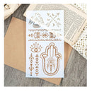 Swallow Palm Arrows Eyes DIY Scrapbook Stencil Wall Painting Stencils