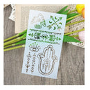 Swallow Palm Arrows Eyes DIY Scrapbook Stencil Wall Painting Stencils