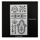 Swallow Palm Arrows Eyes DIY Scrapbook Stencil Wall Painting Stencils