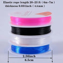 10pcs Plastic Crystal DIY Beading Stretch Cords | Elastic Line Artificial Jewelry Making Supply Wire