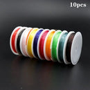 10pcs Plastic Crystal DIY Beading Stretch Cords | Elastic Line Artificial Jewelry Making Supply Wire
