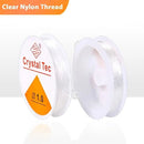 2pcs Transparent Elastic Cords | 2 Roll Elastic Crystal String Bead Cords