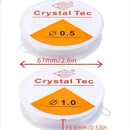 2pcs Transparent Elastic Cords | 2 Roll Elastic Crystal String Bead Cords