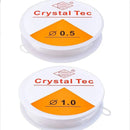2pcs Transparent Elastic Cords | 2 Roll Elastic Crystal String Bead Cords