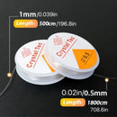 2pcs Transparent Elastic Cords | 2 Roll Elastic Crystal String Bead Cords