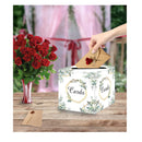Greenery Card Box Floral Money Card Box Gift Card Holder Box | Card Holders For Wedding Reception Baby Shower Birthday