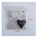 Valentine's Day Heart Clear Stamps And Cutting Dies DIY