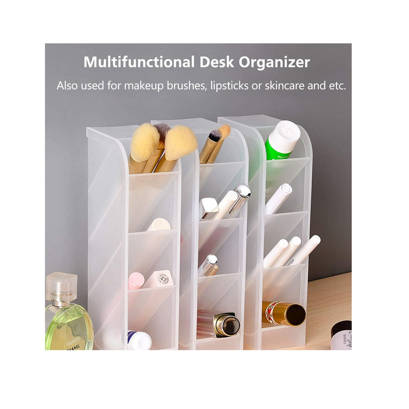 PeoTRIOL Pen Organizer | Pencil Holder Makeup Lipsticks Storage | Multi-Functional Stationery Desk Supply Organizer