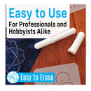 2 Pack | Fabric Chalk Markers For Sewing And Guilting | White And Yellow Fabric Sewing Chalk For Easy | Consistent Erasable Marking