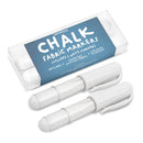 2 Pack | Fabric Chalk Markers For Sewing And Quilting | Refillable Chalk Pencils | White Sewing Chalk