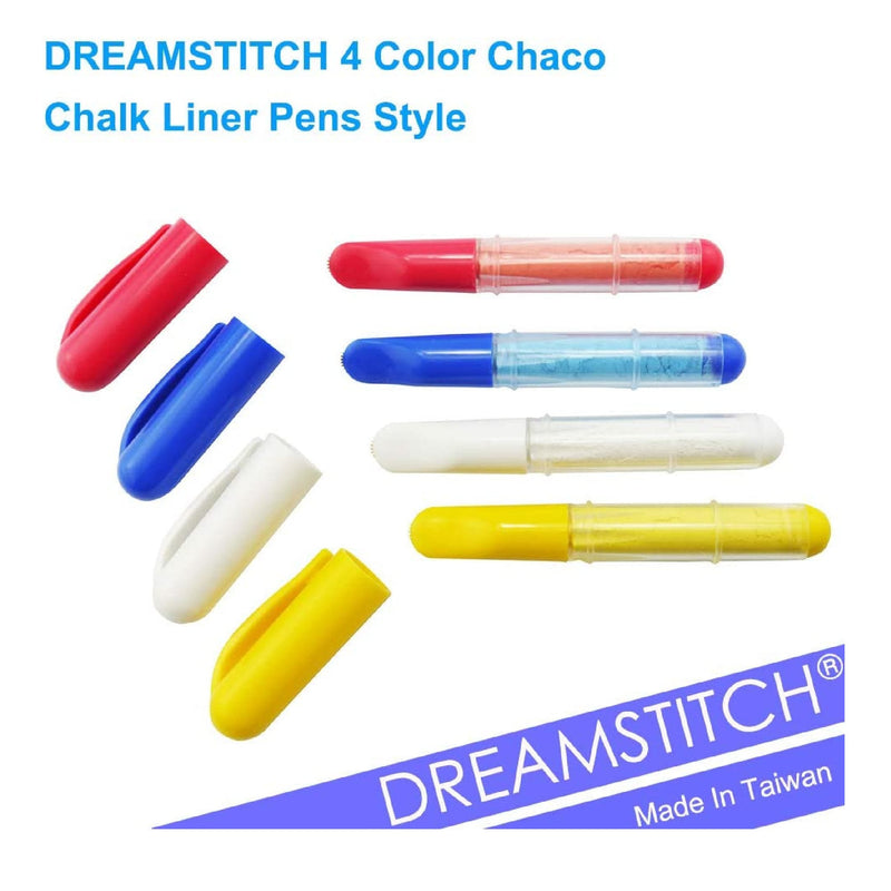 DREAMSTITCH 4 Colors Chaco Chalk Liner Pens Style | Chaco Chalk Marker Needle Felting Tool Sewing Tools