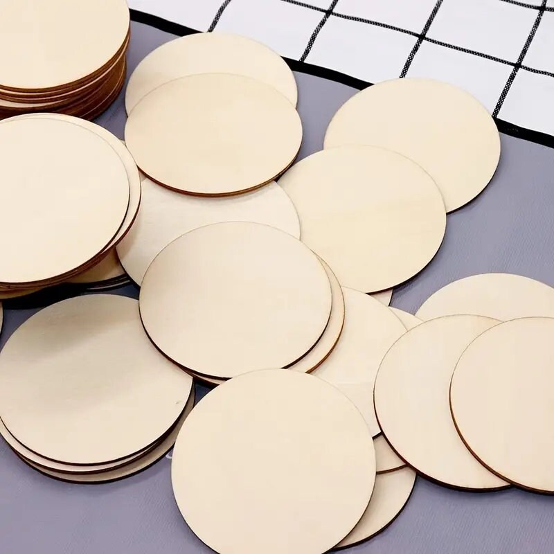 Unfinished Wood Circle 3 Inch Wooden Circles For Crafts For Wooden Coasters