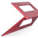 Woodworking Ruler Square 45 90 Degrees Metric Gauge Aluminum Alloy Marking Gauge Angle Edge Measuring Tool