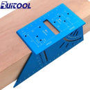 1pc Scribing Ruler Hinge Guage 3D Mitre Angle 45/90 Degree Square Measuring Template Tool Aluminum Alloy Ruler For Carpenter Woodworking