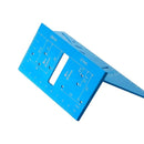 1pc Scribing Ruler Hinge Guage 3D Mitre Angle 45/90 Degree Square Measuring Template Tool Aluminum Alloy Ruler For Carpenter Woodworking