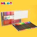 24pcs | box MACACO 24 Colors In Hard Box Head Brush Pen Triangle Water Color Markers