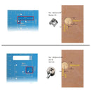 1pc Scribing Ruler Hinge Guage 3D Mitre Angle 45/90 Degree Square Measuring Template Tool Aluminum Alloy Ruler For Carpenter Woodworking